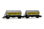Arnold HN6478 N Gauge SNCF Antargaz Gas Tank Wagon Set (2) III