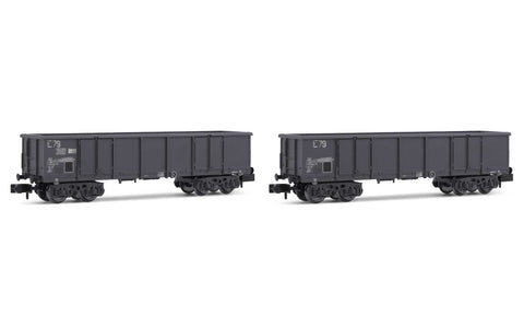 Arnold HN6535 N Gauge SNCF Eaos Gondola w/Scrap Load Wagon Set (2) IV