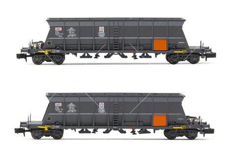 Arnold HN6550 N Gauge SNCF Faoos Capcol/EDF 4 Axle Coal Hopper Set (2) IV
