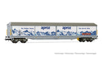 Rivarossi HR6580 HO Gauge SBB Habils Aproz 4 Axle Sliding Wall Wagon V