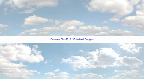 ID Backscenes ID501A OO Gauge 15" Summer Sky (A) Backscene (2x 5')