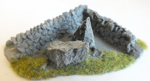 Javis JCORN4RES OO Gauge Dry Stone Wall Corner Terrain