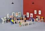 Kibri 38655 HO/OO Gauge Office Furniture Kit