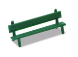 Peco LK-25 OO Gauge Platform Seats (Green)(Pack 12)