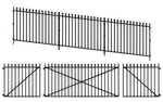 Peco LK-742 O Gauge GWR Spear Fencing/Gates - Ramps