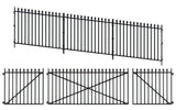 Peco LK-742 O Gauge GWR Spear Fencing/Gates - Ramps