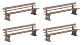 Peco LK-761 O Gauge Station Seats GWR Style