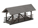 Noch 14372 HO/OO Gauge Covered Footbridge Laser Cut Minis Kit