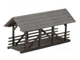 Noch 14372 HO/OO Gauge Covered Footbridge Laser Cut Minis Kit