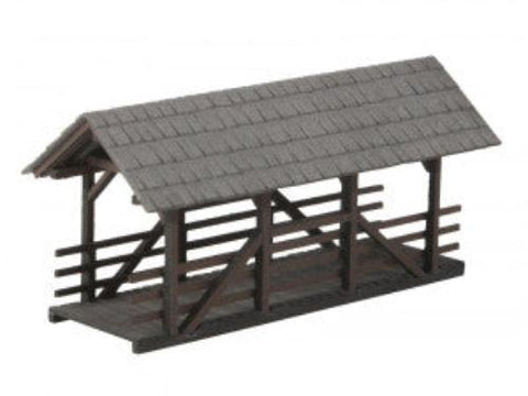 Noch 14372 HO/OO Gauge Covered Footbridge Laser Cut Minis Kit