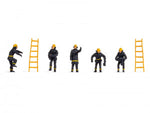 Noch 18001 HO/OO Gauge Firemen (5) & Ladders (2) Figures