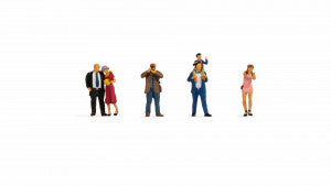 Noch 36864 N Gauge Wedding Guest Figures