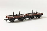 Peco NR-39E N Gauge NE Bolster Wagon Bauxite