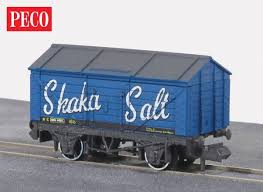 Peco NR-P121 N Gauge Salt Wagon Shaka Blue