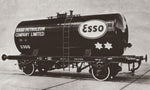 Oxford Rail 76TKB001 OO Gauge Class B Tank Esso Black Original Suspension 3300