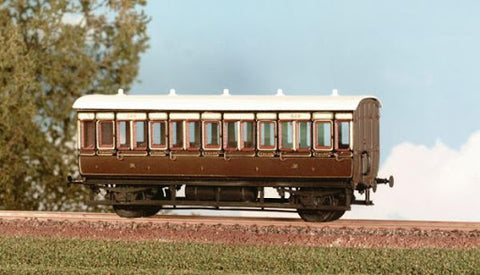 Parkside PC610 OO Gauge GWR 4 Wheel All 3rd Coach Kit