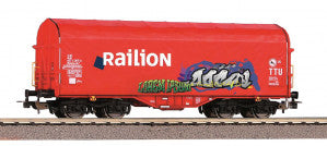 Piko 58981 HO Gauge Expert NS Railion Graffitied Tarpaulin Wagon V