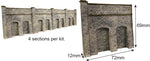 Metcalfe PN145 N Gauge Retaining Wall - Brick Card Kit