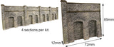 Metcalfe PN145 N Gauge Retaining Wall - Brick Card Kit