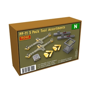 Proses PP-11 N Gauge Pack of 5 Model Railway Smart Tools