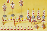 Preiser 17176 HO/OO Gauge Road Safety Signs and Accessories Kit
