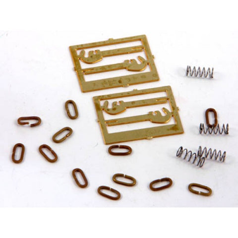 Parkside PS50 O Gauge 3 Link Couplings Etched Hook Springs