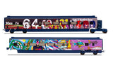 Hornby R40001 OO Gauge Eurostar, Class 373/1 'Yellow Submarine' Divisible Centre Saloons Coach Pack