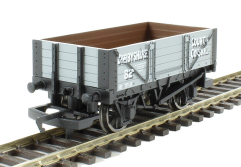 Hornby R6698 OO Gauge 4 Plank Wagon Debyshire County Council 82