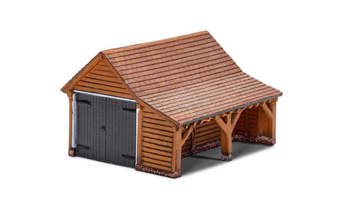 Hornby R7271 OO Gauge Skaledale Modern Timber Garage