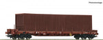 Roco 76778 HO Gauge SNCB Rs Stake Wagon w/Container Load V