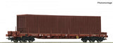 Roco 76778 HO Gauge SNCB Rs Stake Wagon w/Container Load V