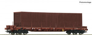 Roco 76778 HO Gauge SNCB Rs Stake Wagon w/Container Load V