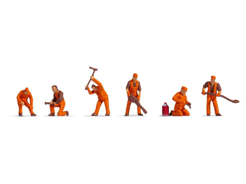 Noch 38012 N Gauge Track Workers Hobby Figure Set