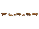 Noch 18216 HO/OO Gauge Brown Cows Hobby Figures