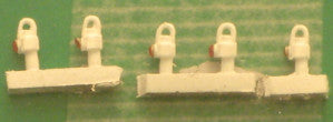 Springside 2mm/No15 N Gauge LMS White Tail Lamps (Pack 5)